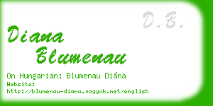 diana blumenau business card